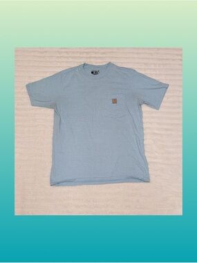 Carhartt Light Blue Short Sleeve Pocket Tee